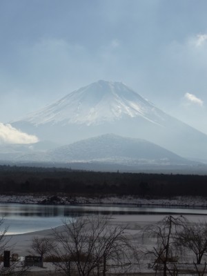 精進湖の子抱き富士