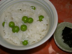 よそゆきの豆ご飯という感じ